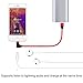 iPhone Charger Cable with Headphone Jack, 3ft Double Nylon Braided Linghtning Charge Cable Adapter for iPhone X / 8 / 8 Plus / 7 / 7 Plus / 6 / 6 Plus / 5s / iPad and More (Red )