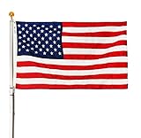 Ezpole Flagpoles, Liberty Flagpole Kit, Telescoping Flagpole 21-Feet