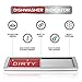 Noosa Life Premium Clean Dirty Dishwasher Magnet - Dishwasher Management Made Easy - Metal and Acrylic, Easy-To-Read Labels, Magnetized Slider - Dishwasher Magnet Clean Dirty - Silver