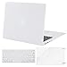 MOSISO Compatible with MacBook Air 13 inch Case (Models: A1369 & A1466, Older Version 2010-2017 Release), Protective Plastic Hard Shell Case & Keyboard Cover & Screen Protector, White