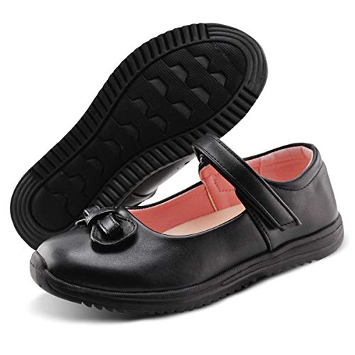 JABASIC Girls School Dress Shoes Mary Jane Flats (7M,Black) Pricepulse