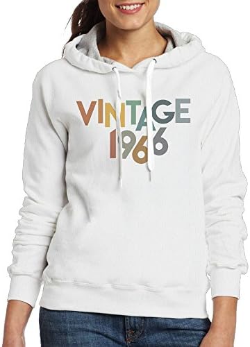 Grhoodie1 Vintage 1966 Women's Long Sleeve Pullover Hooded Sweatshirt White Size XXL