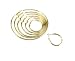 Honbay 7 Pairs Hoops Womens Earrings Set (Gold)