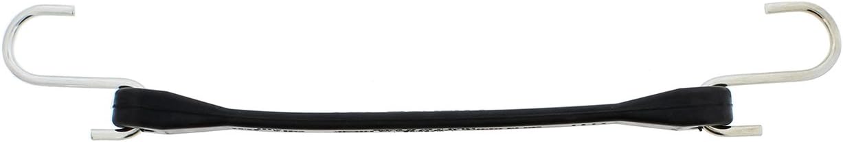 ABN EPDM Rubber Straps - 10in Black Rubber Tie Down Straps with Hooks (18in Max Stretch) Rubber Bungee Cords, 10 Pack: Automotive