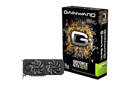 Gainward GeForce GTX 1070 8GB Blower (PCIe 3.0, 8GB DDR5 Speicher, HDMI, DVI, 3xDisplayPort)