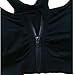 ohlyah Women's Zipper Front Closure Sports Bra Racerback Yoga Bras 2 Pack L