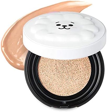 [VT x BT21 Official] BT21 Real Wear Water Cushion Bangtan Boys BTS VT Cosmetic Bt21 Cosmetics Korean Cosmetics (02 Lavender) (COVER CUSHION #21 IVORY)