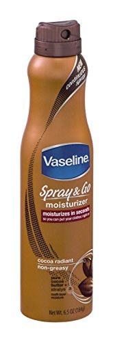 Vaseline Spray & Go Cocoa Radiant Moisturizer 6.5 Ounce (192ml) (3 Pack)