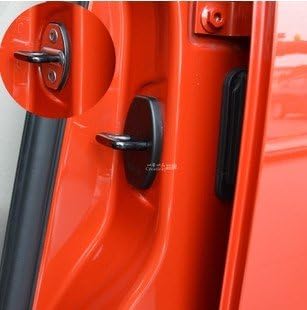 Amazon アクセサリー4x車のドアストライカーカバーロックキャッチ防錆プロテクターケース用アウディa4l Q3 Q5はq7シュコダファビア極上シートレオン ドア パーツ 車 バイク