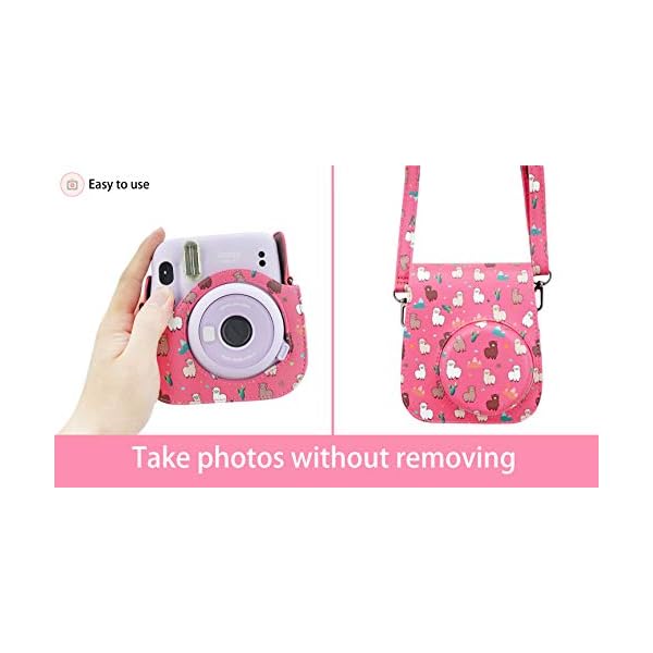 Yosuny Portable Case Kompatibel mit Fujifilm Instax Mini 11 Sofortbildkamera mit verstellbarem Gurt und… – Bild 6