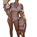 Family Matching Swimsuit 2019 Newest One Piece Leopard Printed Monokini Off Shoulder Bathing Suitthumb 4