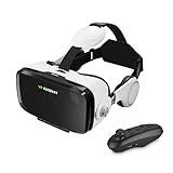 VR Headset, ELEGIANT 3D VR Glasses, Virtual Reality Headset Built-in Headphone with Remote Control, Compatible with iPhone 6 / 6s /6 Plus/5s/5 Samsung S7/S6 and Other 4.0