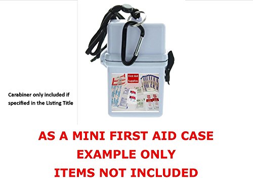 VAS WATERPROOF DUST RESISTANT SPORTS DRY BOX CASE | ID HOLDER | CREDIT CARDS | LANYARD | MONEY | BADGE | CRUISE | TRAVEL | BEACH | POOL | BOATINGBULLETS (RED, ONE CASE)