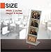 Photo Booth Nook | 2x6 Slanted Photo Booth Frames (100 Count) | Crystal Clear Acrylic Photo Booth Picture Frame with Black Inserts | Bulk