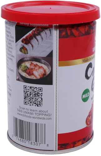 S&B CHILI OIL WITH CRUNCHY GARLIC, 14.1 OUNCE