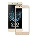 Le Pro 3 Screen protector, MicroP(TM) Full Screen 9H Hardness Ultra-thin Tempered Glass Front LCD Screen Protector for LeTV LeEco Le Pro 3 (Gold full coverage)