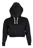 Noroze Womens Plain Crop Top Hoodies
