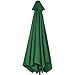 Best Choice Products 9ft Outdoor Water/UV-Resistant Market Patio Umbrella w/Crank Tilt Adjustment, 180G Polyester, Wind Vent, 1.5in Diameter Aluminum Pole - Green
