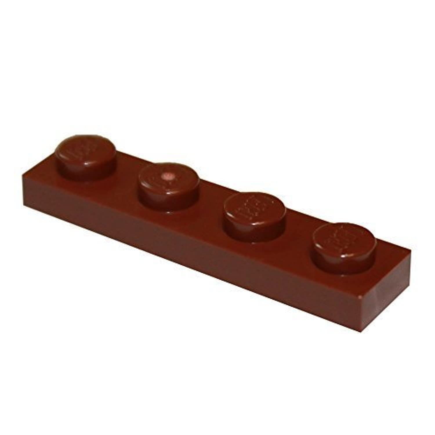 LEGO Parts and Pieces: Reddish Brown 1x4 Plate x100