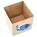 EZOWare Set of 3 Foldable Fabric Basket Bin, Collapsible Storage Cube for Nursery Home, Kids and Toddlers (10.5 x 10.5 x 11 inch, Assorted)