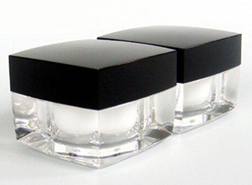 10gram Ice Diamond Series Sqaure Empty Clear Acrylic 20 pk Cosmetic Containers Lot