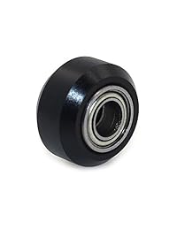Impresora 3d biqu Polea de plástico pequeño Ronda Rueda con rodamiento Gear perlin Rueda de Rodillo Tensor pasivo (Pack de 5 pcs)
