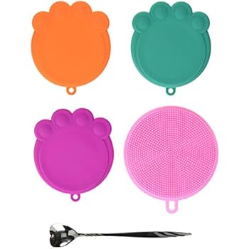 Vcalabashor Can Covers for Dogs and Cats/FDA Safe Silicone Can Lids / 3 Pack