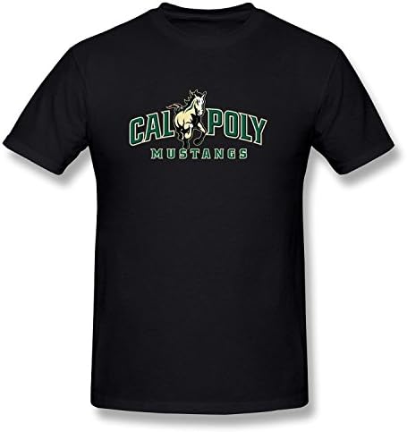 Handson Men's Cal Horse Poly Nustangs Tees Size S Black