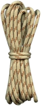 Hiking Boot Laces- Cream with Brown flecks - 3/16" diameter