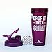 GOMOYO Drop It Like A Squat on BlenderBottle Brand Classic Shaker Cup, 28oz Capacity, Includes BlenderBall Whisk (Plum)