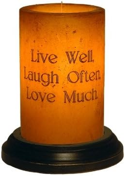 Live Laugh Love Candle Sleeve