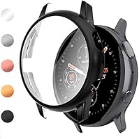 Vitty Hard Hülle mit Tempered Glass Screen Protector Kompatibel mit Samsung Galaxy Active 2 40mm/44mm, Schutzhülle mit...