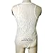Outtop Women Sexy Lace Crochet Vest Tank Top Casual Sleeveless Blouse (Small),White