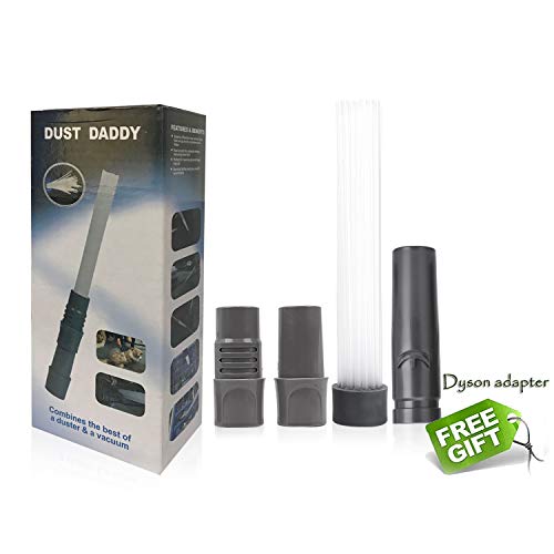 WEBSUN Dust Daddy Universal Dusty Brush Vacuum Attachments, As Seen On TV Vacuum Cleaner Brush for Home, Corners, Pets & Cars â€¦