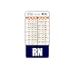 RN Badge Buddy Vertical w/Height & Weight Conversion Charts (Navy Blue)