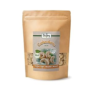 Biojoy BIO-Cashewkerne, ganze Cashew-Nüsse, roh und unbehandelt (500 gr)