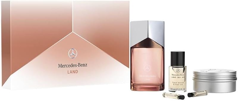Mercedes-Benz Land LSA 5 Pc Men's Cologne Gift Set Eau de Parfum Hair Oil