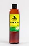Peanut Oil Unrefined Organic Carrier Cold Pressed Virgin Raw Pure 8 oz
