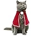 Cat Costume, Legendog Christmas Pet Costumes Red Velvet Pet Cape Pet Apparel for Small Dogs and Cats (Red, S)