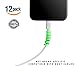 Lectronik (13 pcs) Anti Slip | Cable Protector, Cord Protector, Charger Protector | Compatible Cable Protector For Iphone, Cord Protector For Iphone Charger, | Cable Saver, Cord Saver Rgb