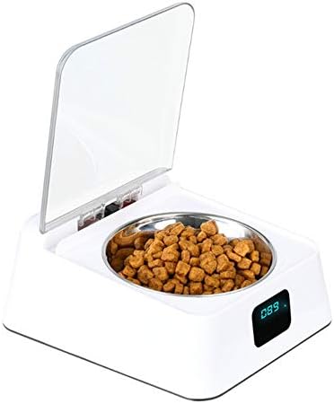 Jnzr Pet Smart Feeder, Pet Health 5G Bowl, Infrared Sensor Automatic Cover, Anti Mite Anti Mouse Moisture Proof Intelligent Feeder Cat Dog Bowl