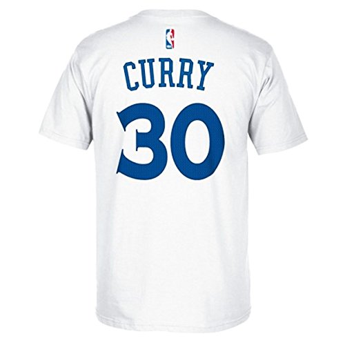 Stephen Curry Youth Golden State Warriors White Name and Number Jersey T-shirt Medium 10-12 