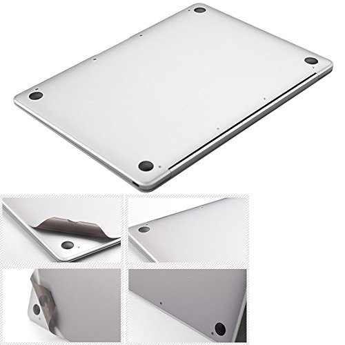 Premium 5 in 1 Full Size 3M Decals Skins Covers for MacBook Pro 13 Inch With Touch Bar (Apple Model Number A1706/A1989, 2016/2017/2018), with High Clear Screen Protector--Silver - Thumbnail 4