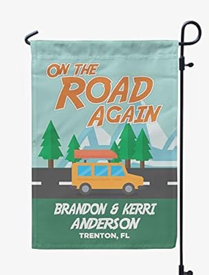 Printtoo Multicolor On The Road Again Family Camping Car Camping