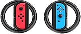 GameWill Joy-Con Wheel for Nintendo Switch Controller-Black (Set of 2)