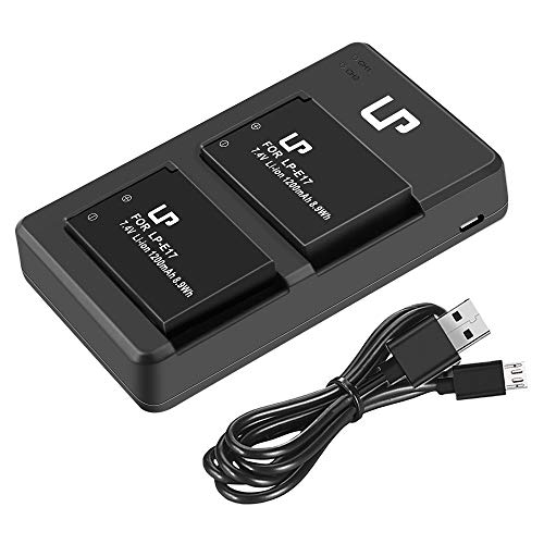 LP LPE17 Battery Charger Set, 2Pack Battery & Dual Slot Charger