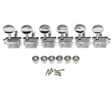 Dopro Chrome Split Shaft Vintage Guitar Tuning Keys Pegs Guitar Tuners Machine Heads for Strat Tele