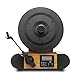 Fuse Vert Vertical Vinyl Record Player with Audio Technica Cartridge + Bluetooth, FM Radio, Alarm – Handcrafted Real Woodthumb 1
