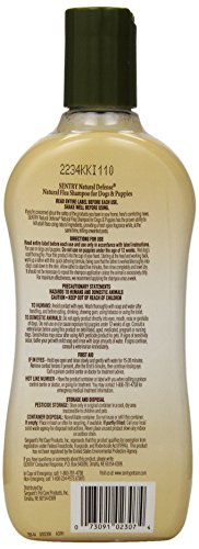SENTRY Natural Defense Flea and Tick Shampoo for Dogs and Puppy, 12 oz