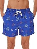 SILKWORLD Mens Swim Shorts Athletic Swimwear Beach